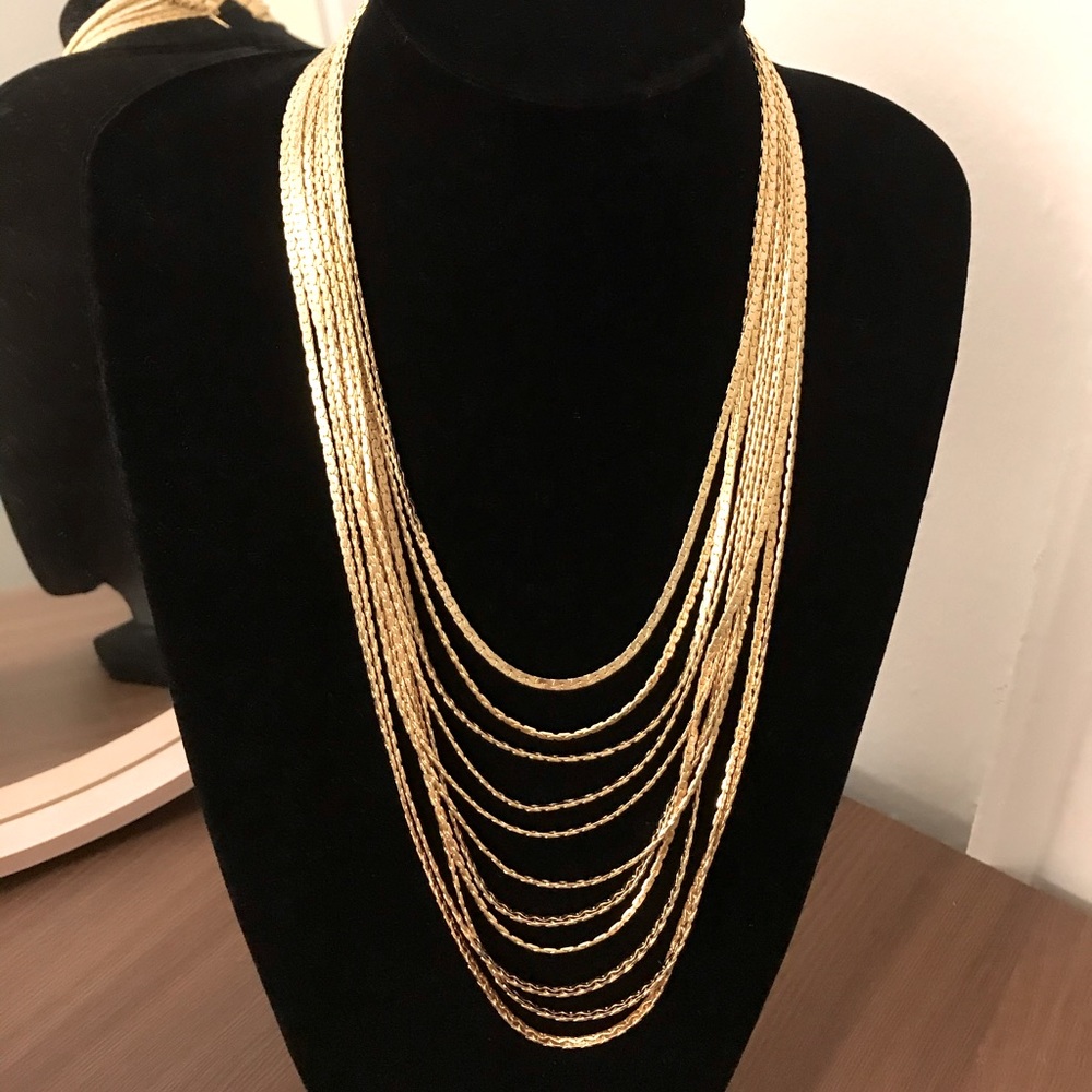 Vintage D’ORLAN designer gold necklace